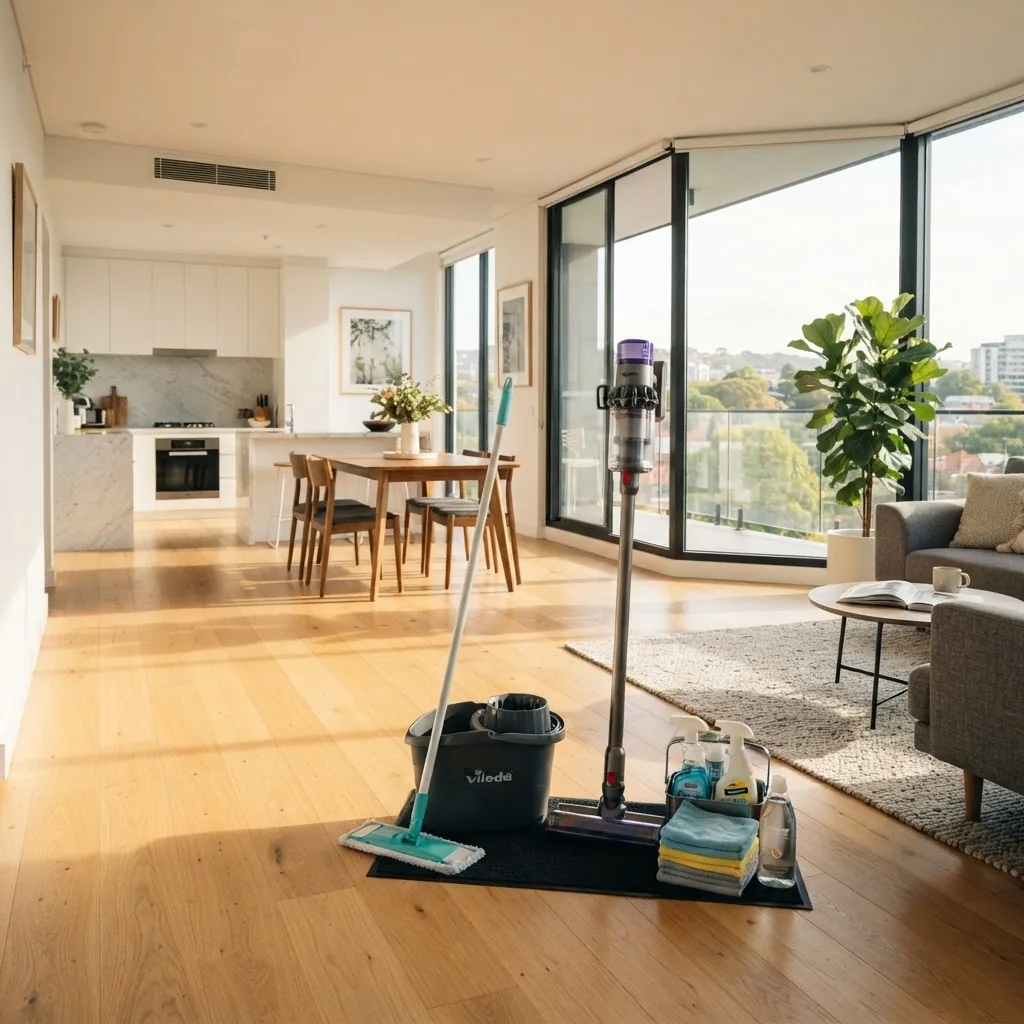 Helles, professionell gereinigtes Apartment